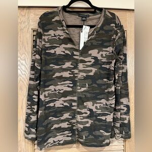 Sanctuary Camouflage Zip-Up Top